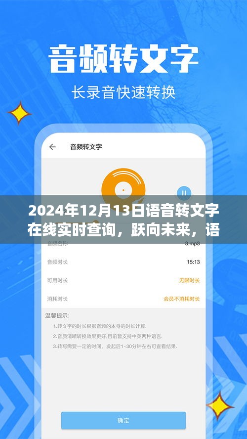 語音轉(zhuǎn)文字魔力，見證成長的力量，實時在線查詢躍向未來，語音轉(zhuǎn)文字技術的新里程碑（2024年12月13日）