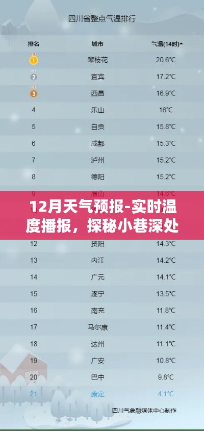12月天氣預報下的特色小店奇遇記，實時溫度播報與小巷深處的暖意之源探索