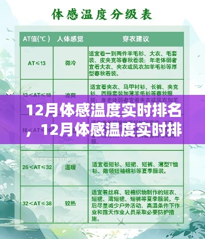 12月體感溫度實(shí)時排名查詢?nèi)ヂ?，從入門到精通的步驟指南