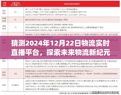 2024年物流實時直播平臺展望，探索未來物流新紀(jì)元的發(fā)展趨勢與預(yù)測分析