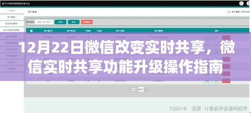 微信實時共享功能升級操作指南，初學(xué)者與進(jìn)階用戶指南（12月22日更新）