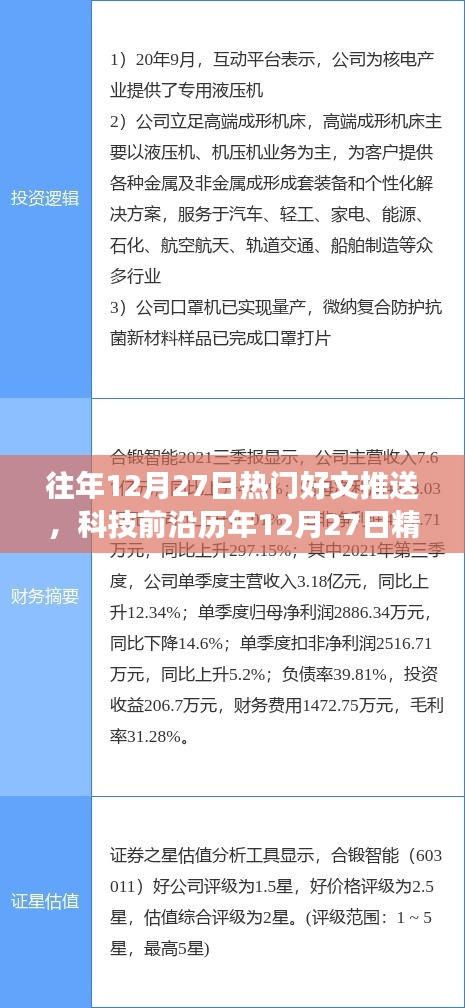 『科技前沿精選好文回顧，領(lǐng)略全新高科技產(chǎn)品魅力，提升生活品質(zhì)』
