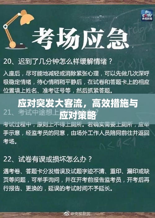 應(yīng)對突發(fā)大客流，高效措施與應(yīng)對策略