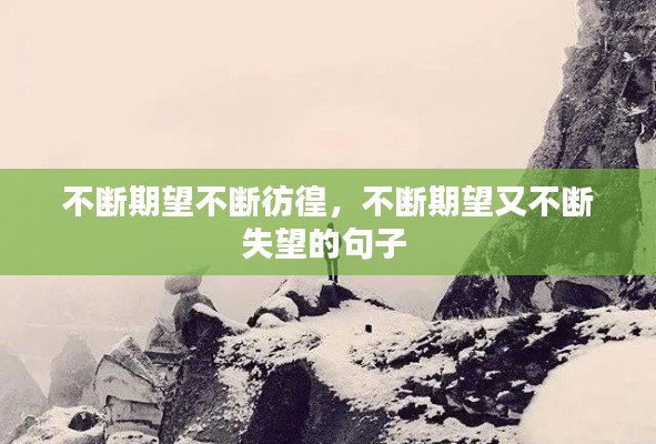 不斷期望不斷彷徨，不斷期望又不斷失望的句子 