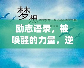 勵志語錄，被喚醒的力量，逆境成長的啟示