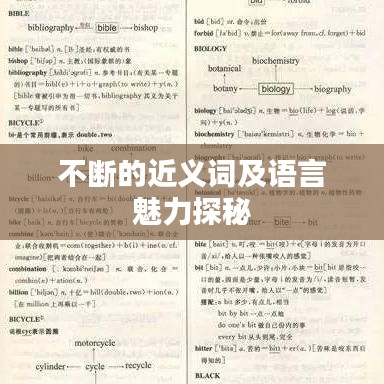 不斷的近義詞及語(yǔ)言魅力探秘