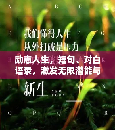 勵志人生，短句、對白語錄，激發(fā)無限潛能與斗志