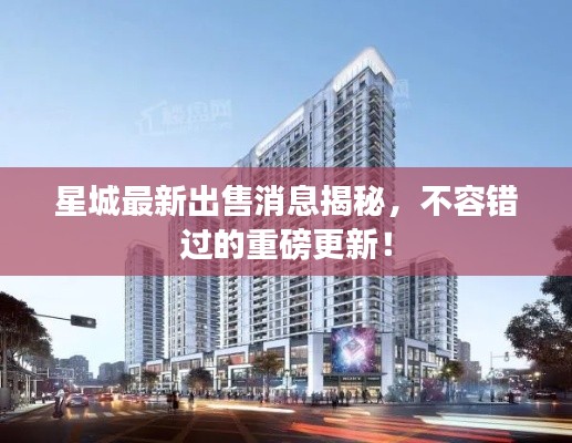 星城最新出售消息揭秘，不容錯(cuò)過的重磅更新！