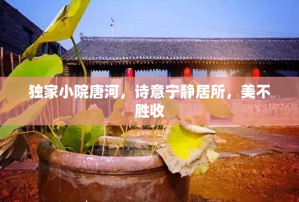 獨家小院唐河，詩意寧靜居所，美不勝收