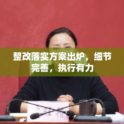 整改落實(shí)方案出爐，細(xì)節(jié)完善，執(zhí)行有力