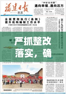 嚴(yán)抓整改落實(shí)，確保實(shí)效，整改措施執(zhí)行監(jiān)督與成效保障