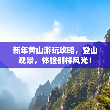 新年黃山游玩攻略，登山觀景，體驗別樣風光！