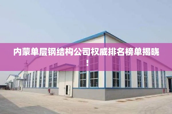 內(nèi)蒙單層鋼結(jié)構(gòu)公司權(quán)威排名榜單揭曉！