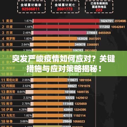 突發(fā)嚴(yán)峻疫情如何應(yīng)對(duì)？關(guān)鍵措施與應(yīng)對(duì)策略揭秘！
