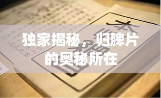 獨(dú)家揭秘，歸脾片的奧秘所在
