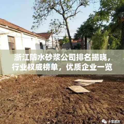 浙江防水砂漿公司排名揭曉，行業(yè)權(quán)威榜單，優(yōu)質(zhì)企業(yè)一覽無(wú)余！