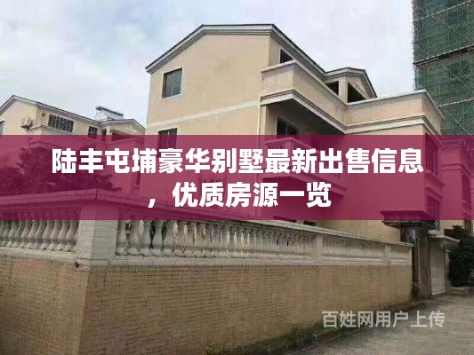 陸豐屯埔豪華別墅最新出售信息，優(yōu)質(zhì)房源一覽