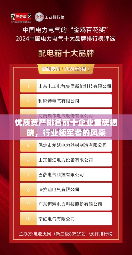 優(yōu)質(zhì)資產(chǎn)排名前十企業(yè)重磅揭曉，行業(yè)領(lǐng)軍者的風(fēng)采