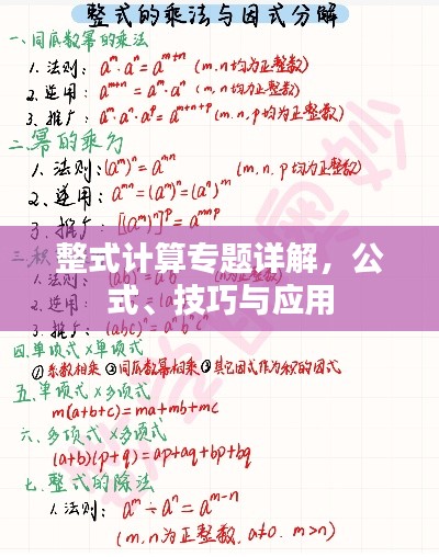 整式計算專題詳解，公式、技巧與應(yīng)用