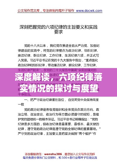 深度解讀，六項(xiàng)紀(jì)律落實(shí)情況的探討與展望