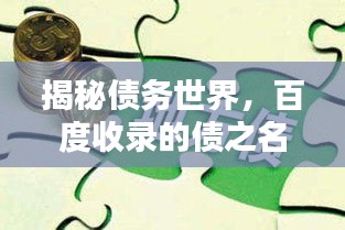 揭秘債務世界，百度收錄的債之名詞解釋