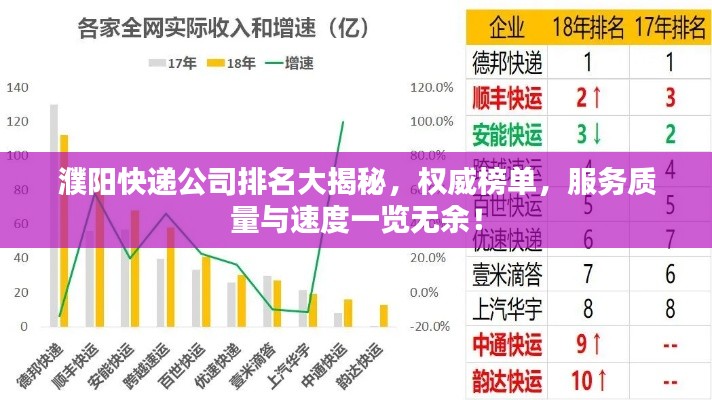 濮陽快遞公司排名大揭秘，權威榜單，服務質量與速度一覽無余！