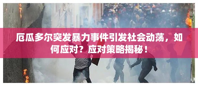 厄瓜多爾突發(fā)暴力事件引發(fā)社會(huì)動(dòng)蕩，如何應(yīng)對(duì)？應(yīng)對(duì)策略揭秘！