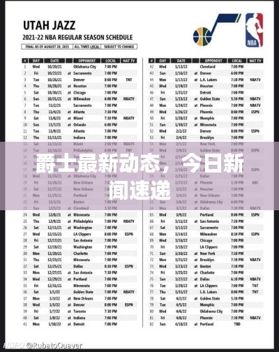 爵士最新動(dòng)態(tài)，今日新聞速遞
